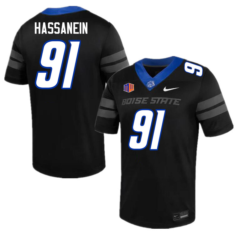 Ahmed Hassanein Jersey, Boise State Broncos #91 Ahmed Hassanein Football Jersey College Uniforms-Bla Ahmed Hassanein Jersey, Boise State Broncos #91 Ahmed Hassanein Football Jersey College Uniforms-Bla